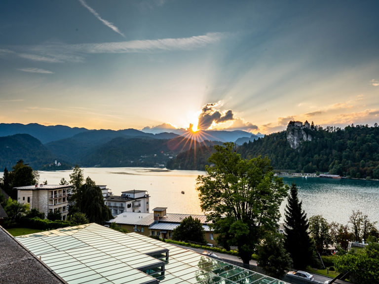 Lake Bled in Slovenia.