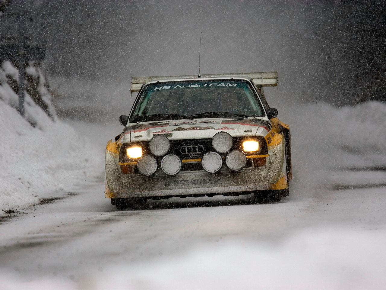 The "Ur-quattro" on snowy offroad turf