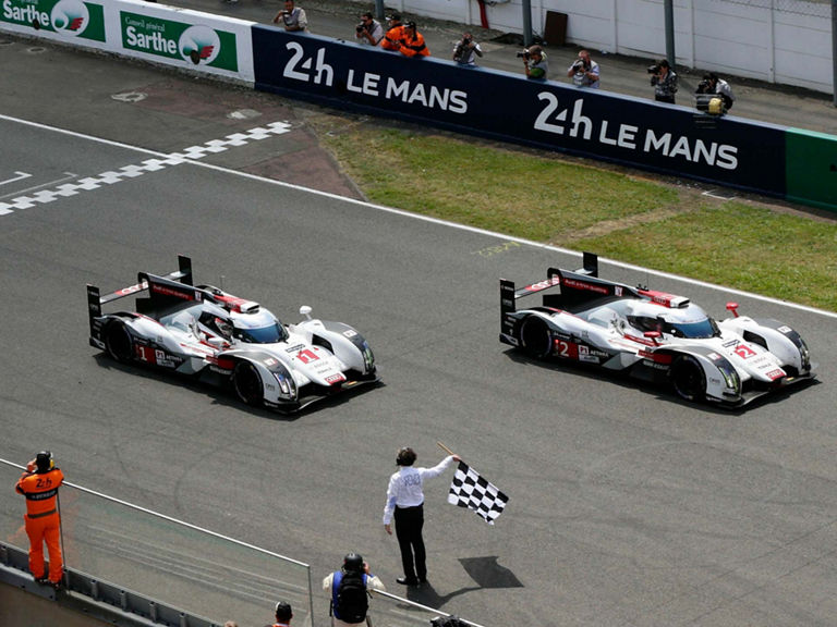 Audi Le Mans race cars 