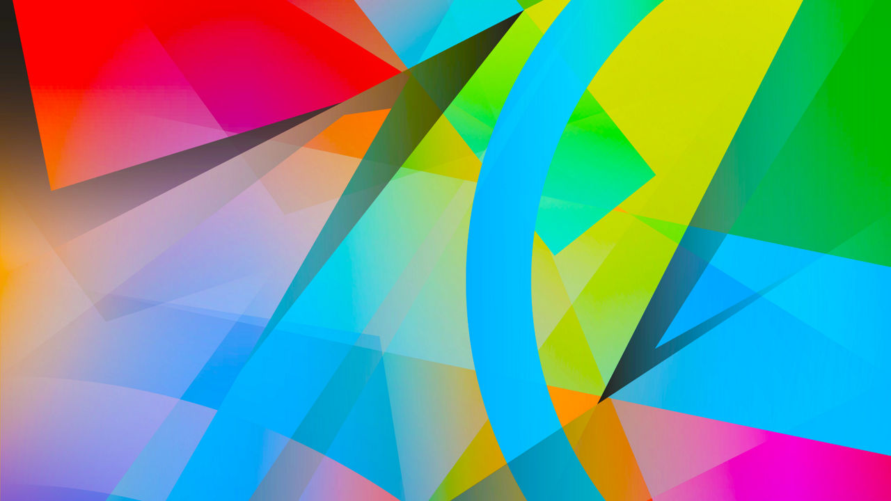 Grafische Zusammenstellung von Farben und Formen