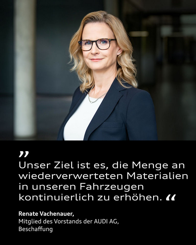 Porträt von Renate Vachenauer neben einem Zitat 