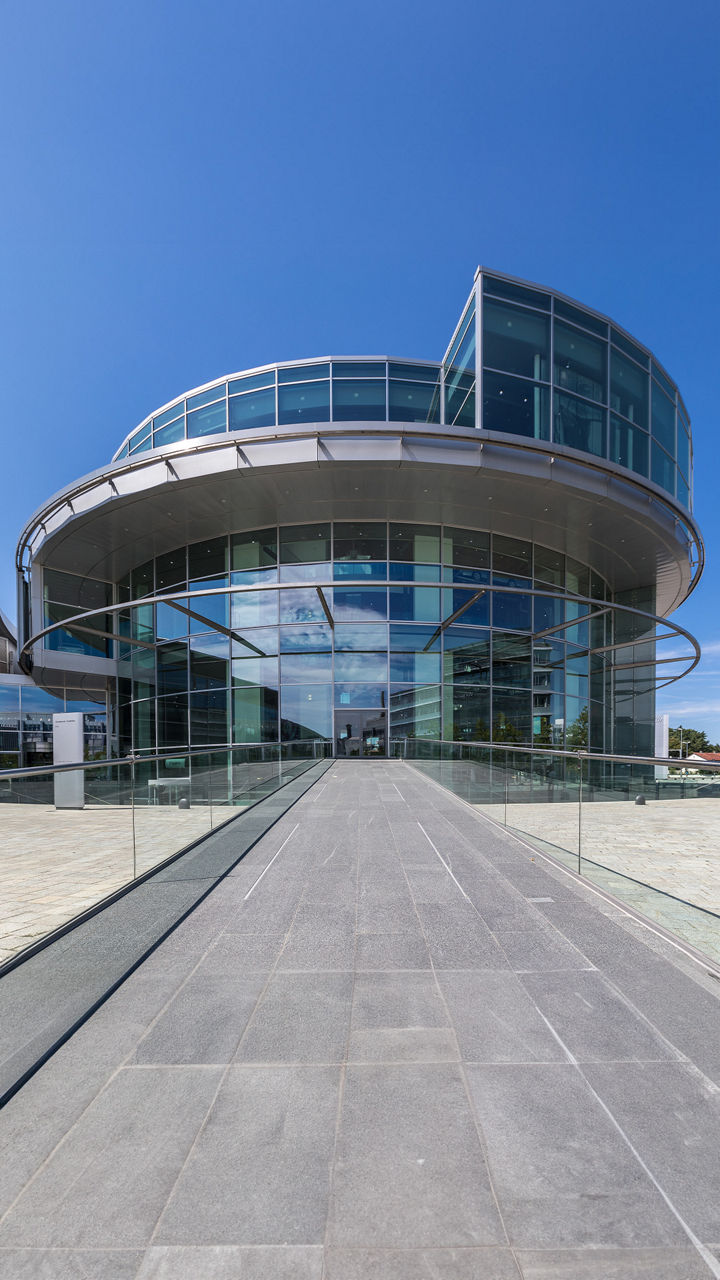 Exterior view of the Audi Museum Mobile building