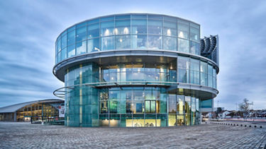 Exterior view of the Audi Museum Mobile building