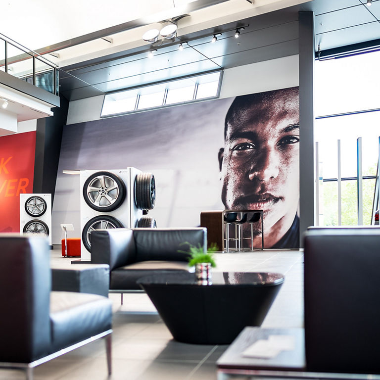 Innenraum des Audi exclusive Studios