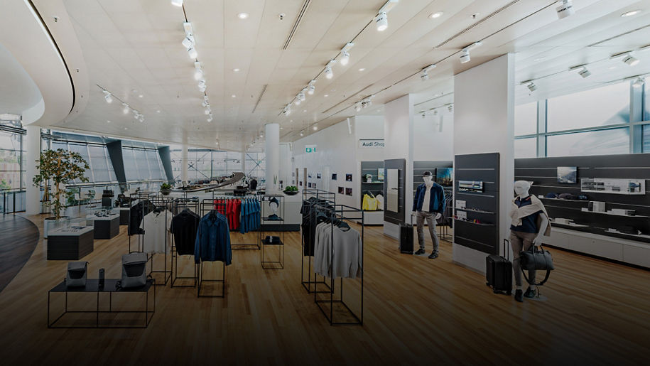 Innenansicht des Audi Shop Neckarsulm