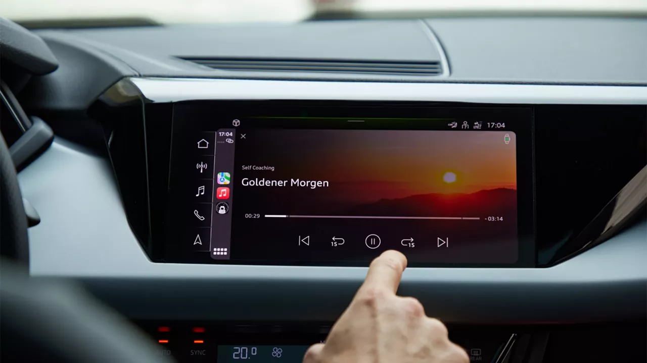 Audi active coach Interface auf dem Audi Hub