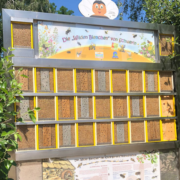 Bee wall in Schwerin