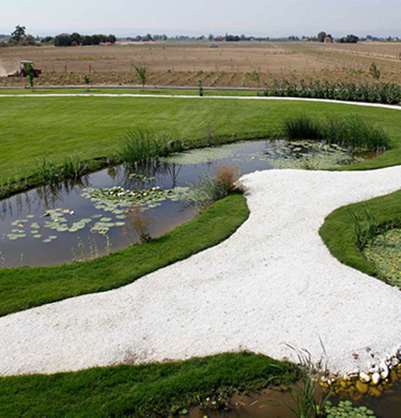 Gepflegte Teichanlage