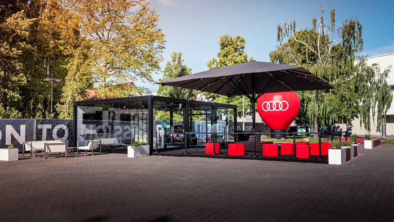 Stand der Audi Umweltstiftung auf dem Greentech Festival 2024