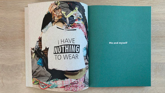 The Greenovation book open on a table