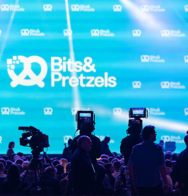 Zuschauer beim Bits and Pretzels Event