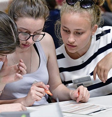Studenten bei der Klimakonferenz