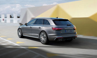 Audi AS4 on the road