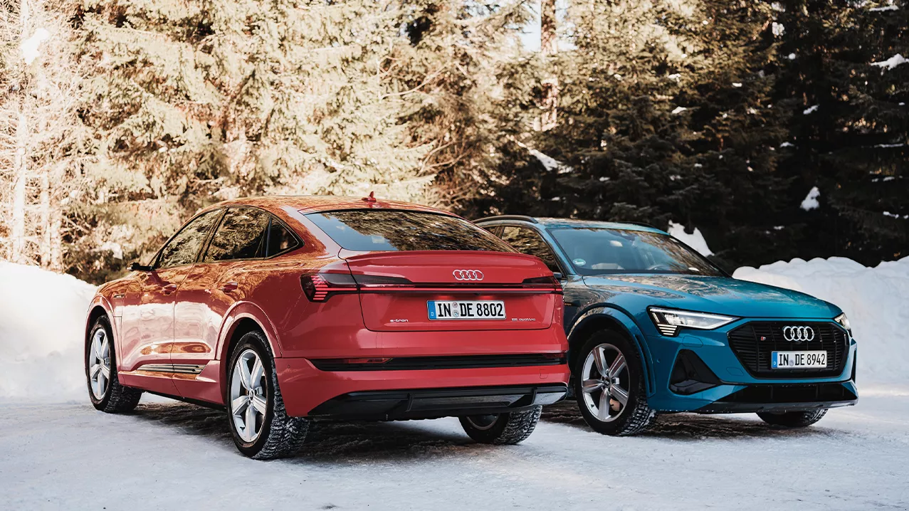 Benefits section image - Two A4 vehicles parked side by side