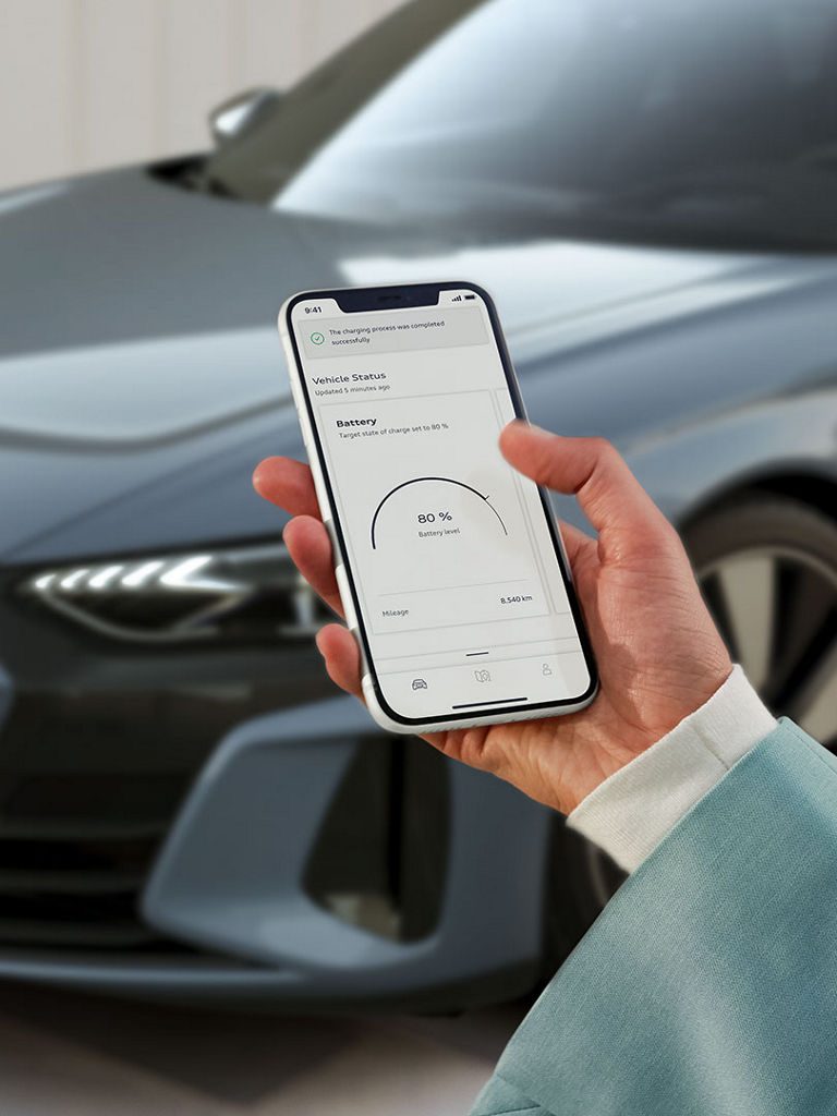 myAudi app charging progress