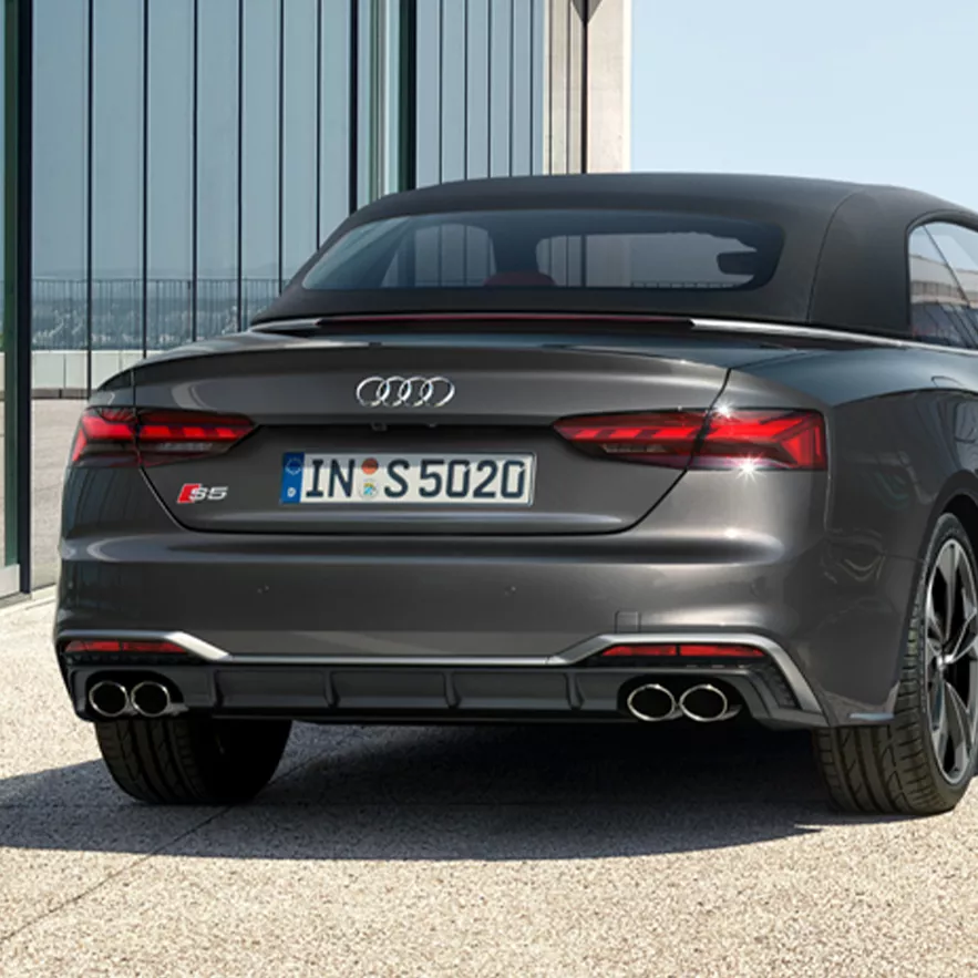Rear view of A5 S5 Cabriolet