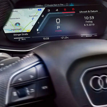 Audi S5 Sportback navigation display