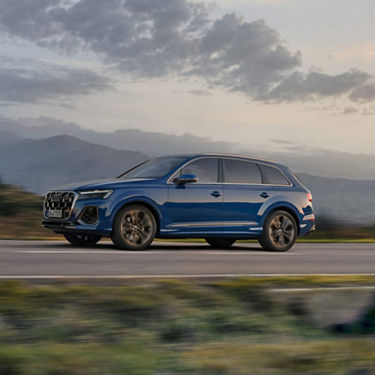 Dynamic view of the Audi Q7 SUV