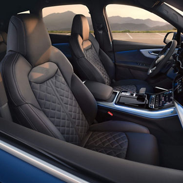 Seats of the Audi Q7 SUV