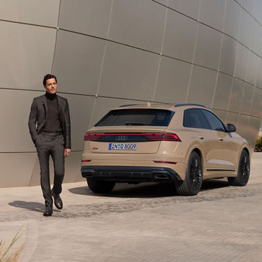 Side and rear view Audi Q8 SUV