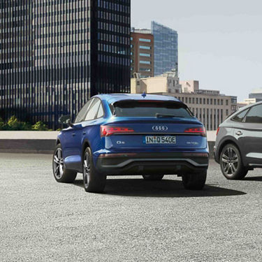 Rear view Audi Q5 Sportback TFSI e