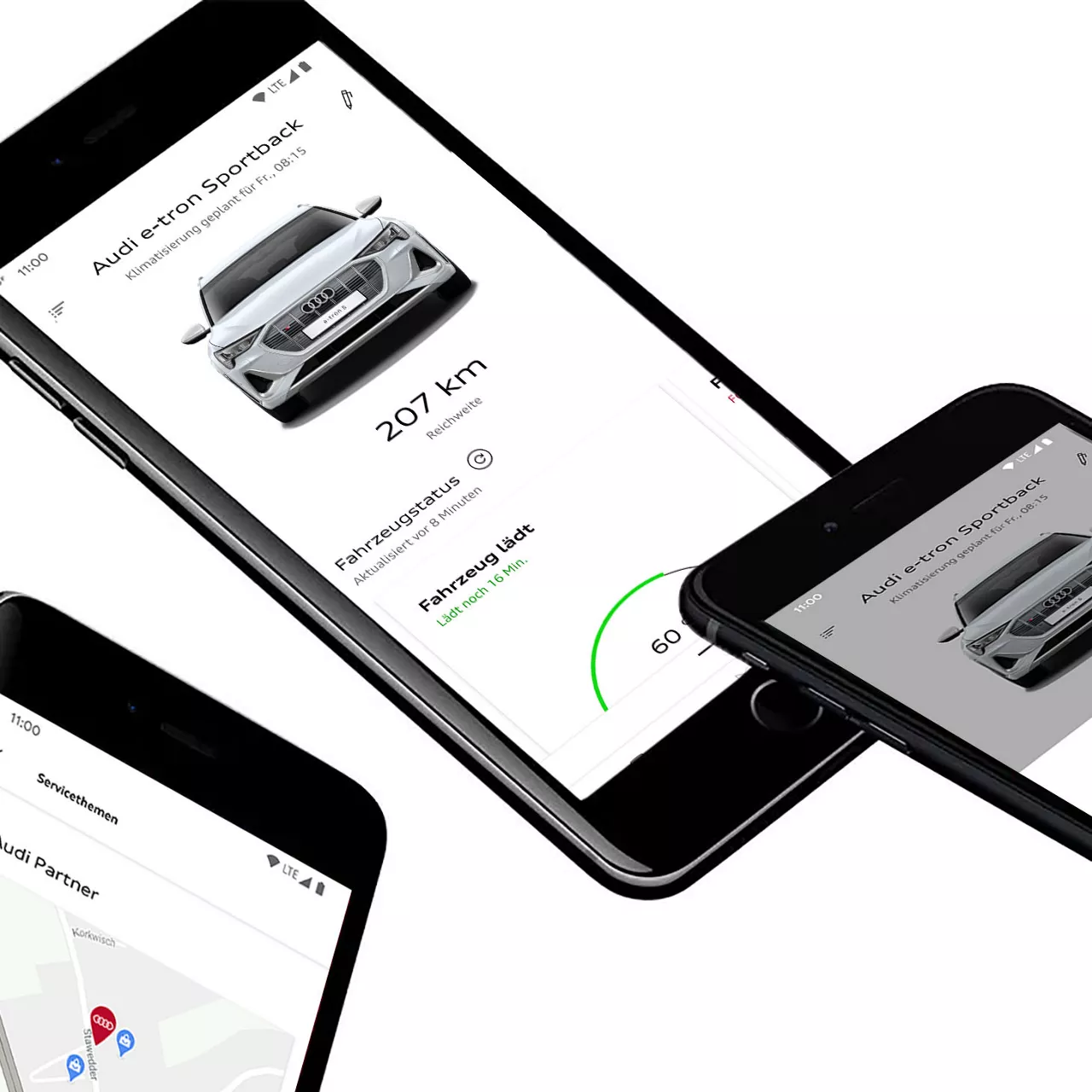 Um die Audi connect Dienst vollumfänglich nutzen zu können, müssen Sie sich als erstes auf myAudi registrieren. Hierfür gehen Sie auf myaudi.com oder laden Sie sich die myAudi App herunter.