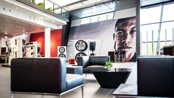 Innenansicht des Audi exclusive Studio in Neckarsulm