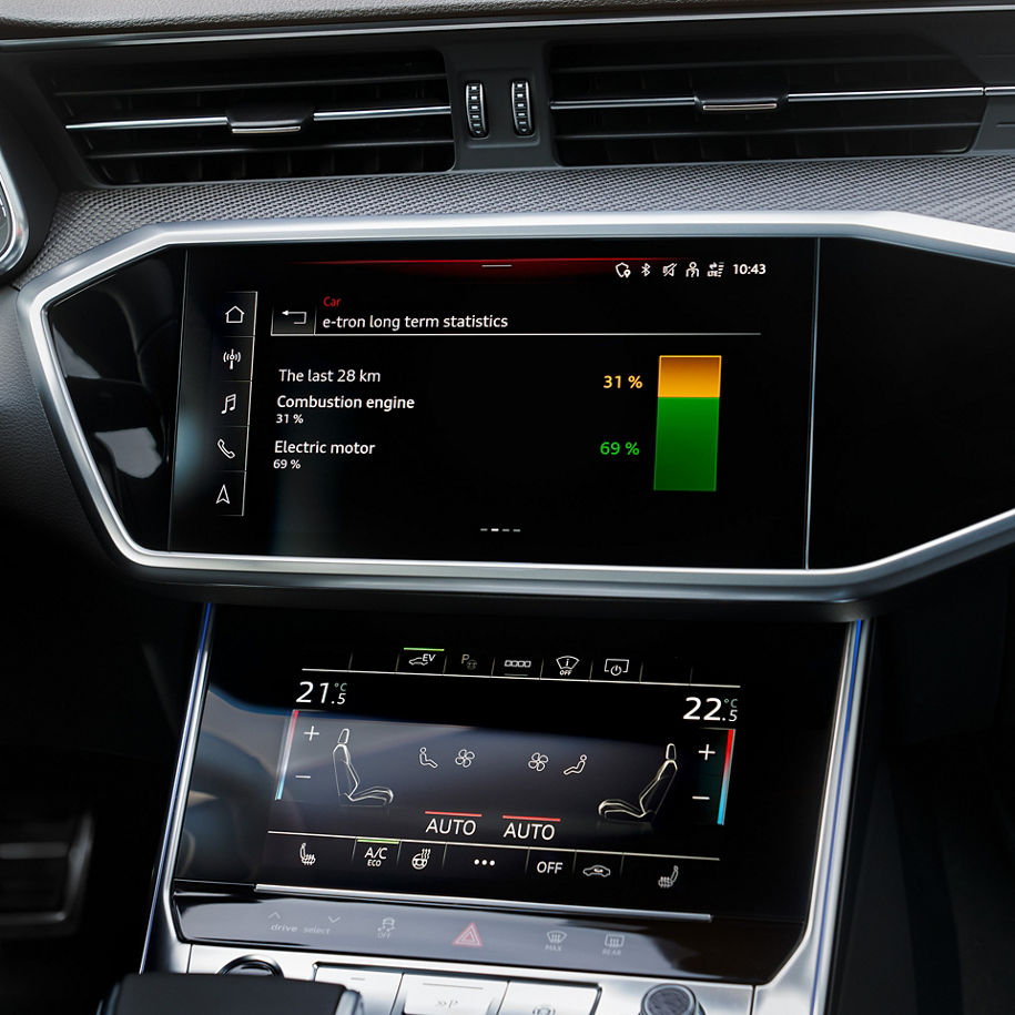 Display eines Plug In Hybriden