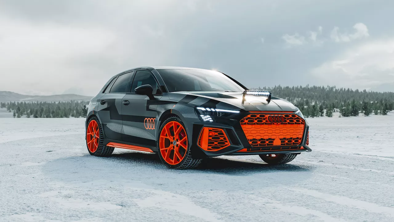 Audi RS 3 driving experience im Schnee