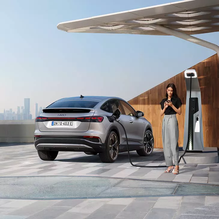 Audi Q4 Sportback e-tron kiire laadimine