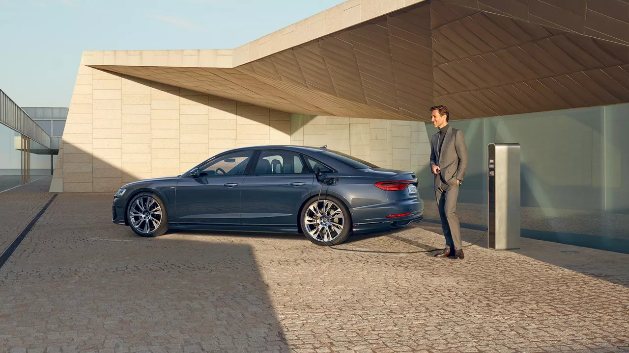 Foto de un Audi TFSIe híbrido enchufable