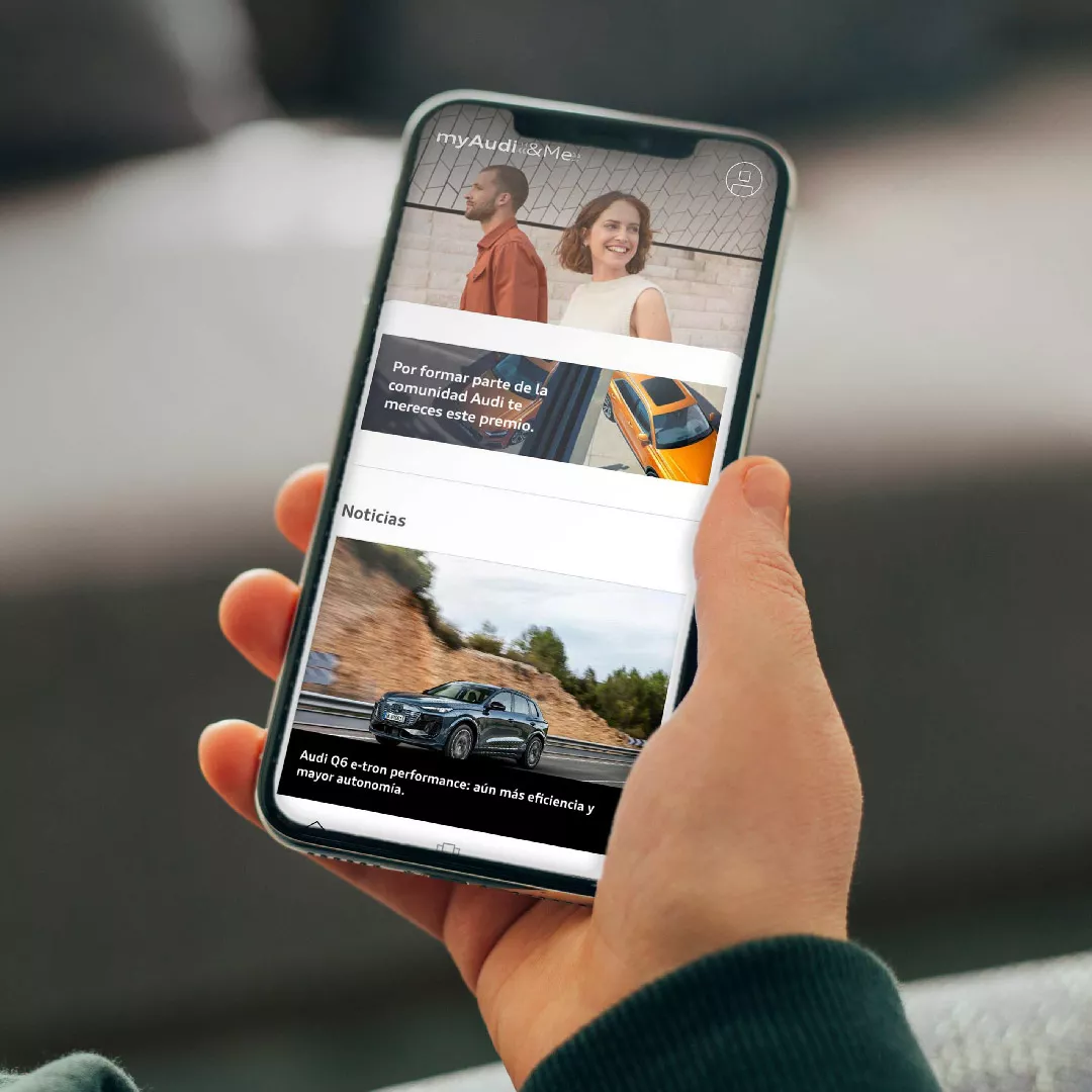 Foto de la app de Audi myAudi&me