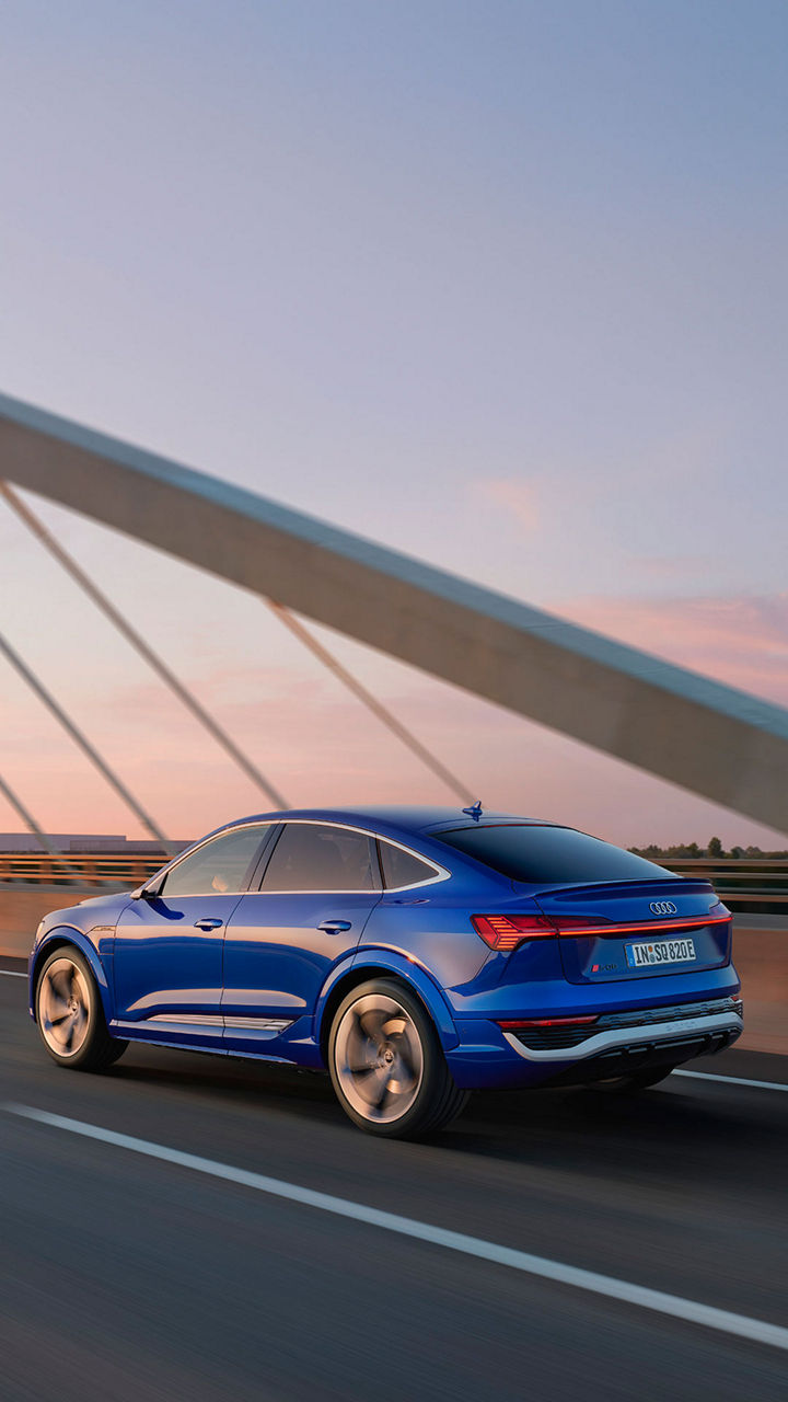 Foto de la autonomía de un coche eléctrico de Audi.
