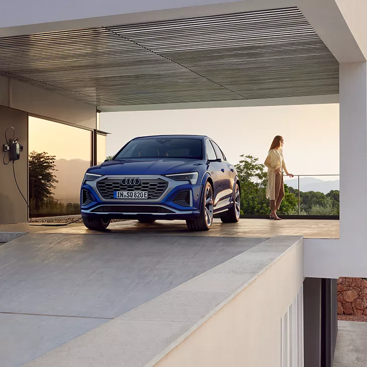 Foto de la carga eléctrica de Audi 