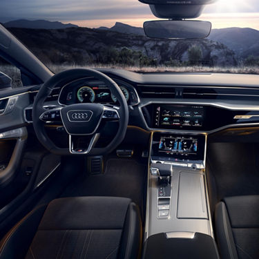 Foto de la tecnología de un coche híbrido enchufable Audi A7 Sportback TFSIe de la gama Superpremium de Audi. 