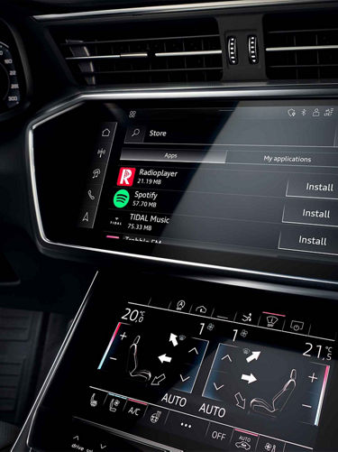 Foto de la tienda de aplicaciones de Audi. 