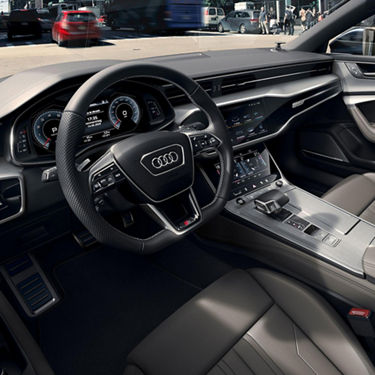 Foto del interior de un Audi A7 Sportback de la gama Superpremium de Audi. 