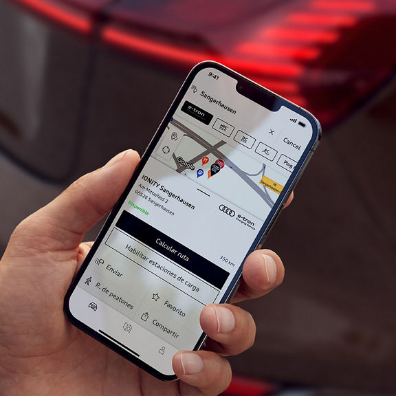 Muestra de la myAudi App