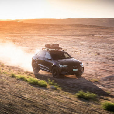 Foto del Audi Q8 e-tron edition Dakar de 2024. 