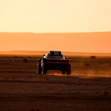 Foto del Audi RS Q e-tron que correrá en el Rally Dakar 2024. 