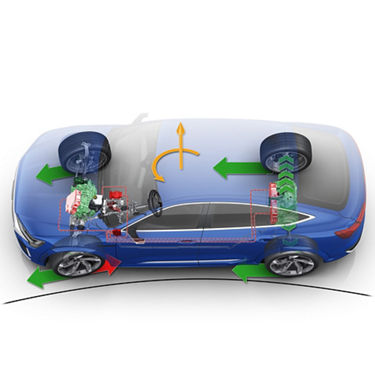 dimostrazione del torque vectoring elettrico.