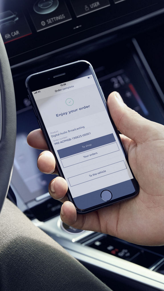 Smartphone con attivata app Fod