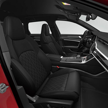 Audi S6 Avant Sスポーツシート（フロント）/ バルコナレザー Sロゴ