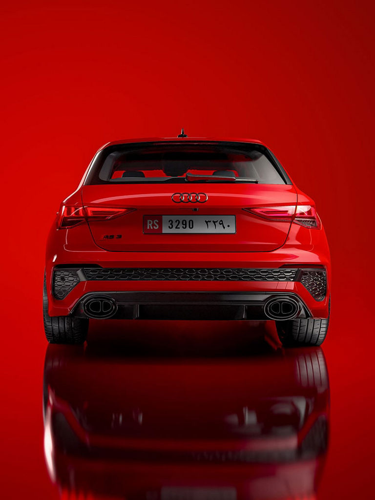 Audi RS 3 Sportback rear underway