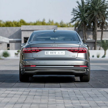 Rear view Audi A8 L