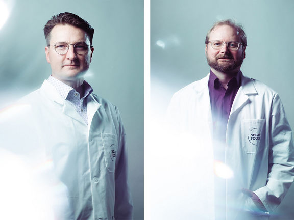 Solarfoods CEO Pasi Vainikka and CTO Juha-Pekka Pitkänen