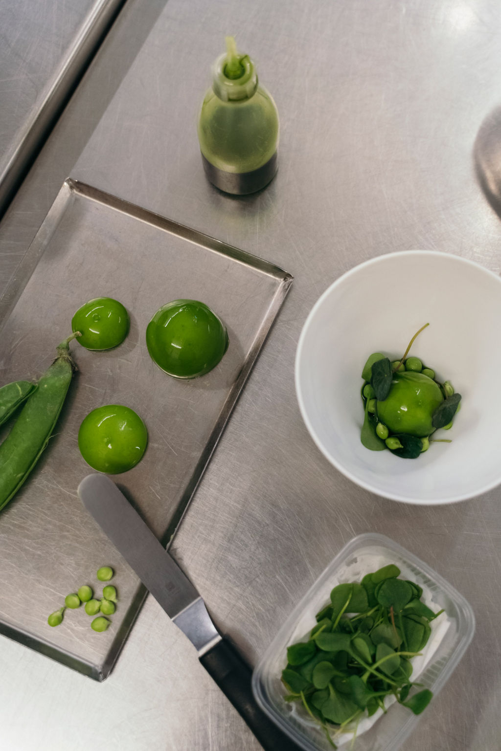 Gourmetgericht in grün