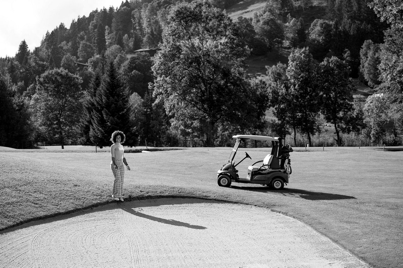 Troy Mullins on the golf course.