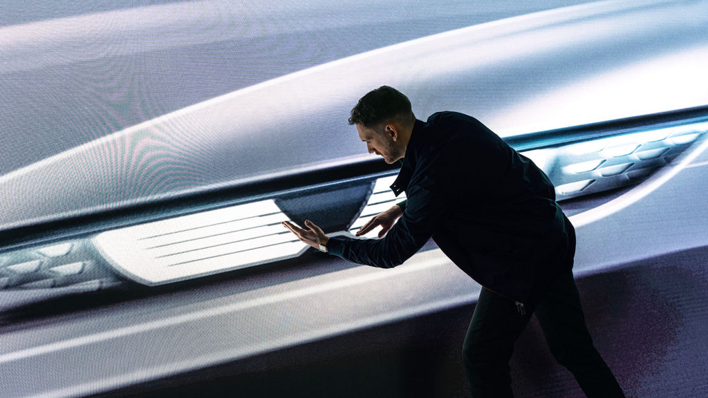  Projektant Lukas Rittwage odkrywa na ekranie oczy Audi.