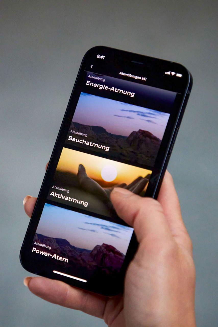 L'application Active coach sur un smartphone